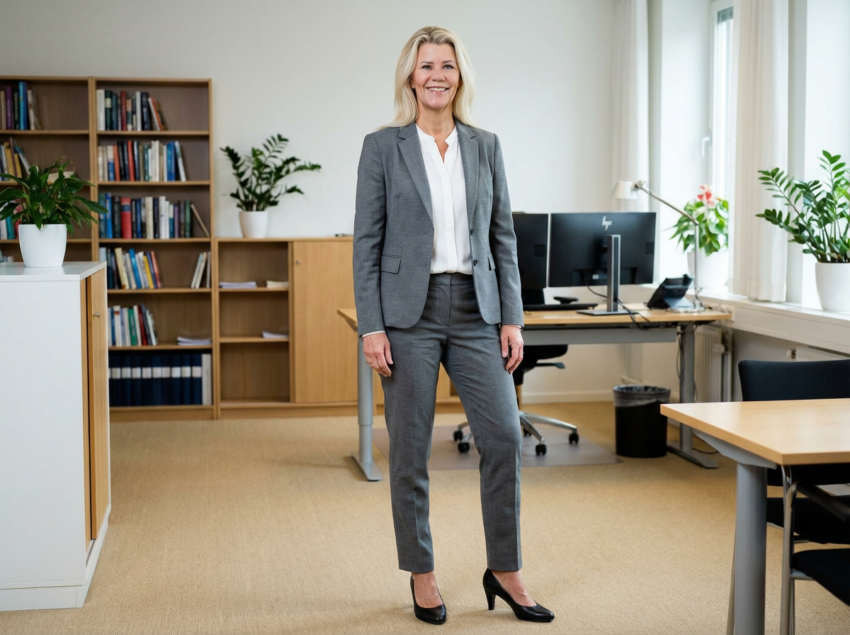 Klassisk Grå Jakkesæt